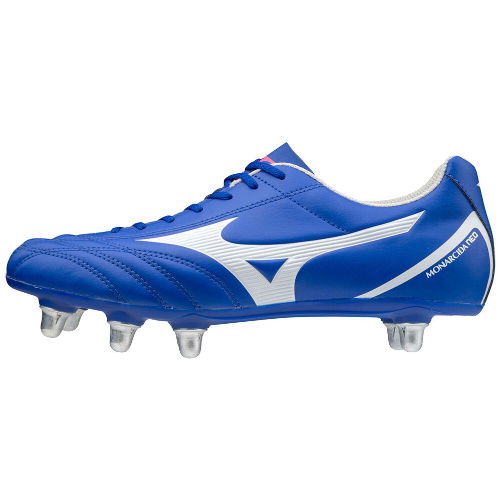 Botas De Rugby Mizuno Monarcida Neo Rugby SI Para Mujer Azules/Blancos 0725196-OE